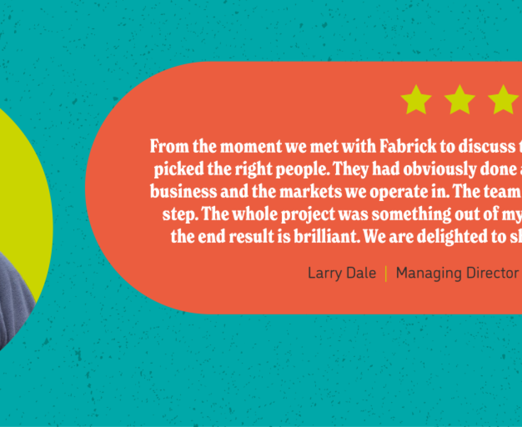 Written client testimonial from Clubb, Sand and Gravel with image of MD, Larry Dale