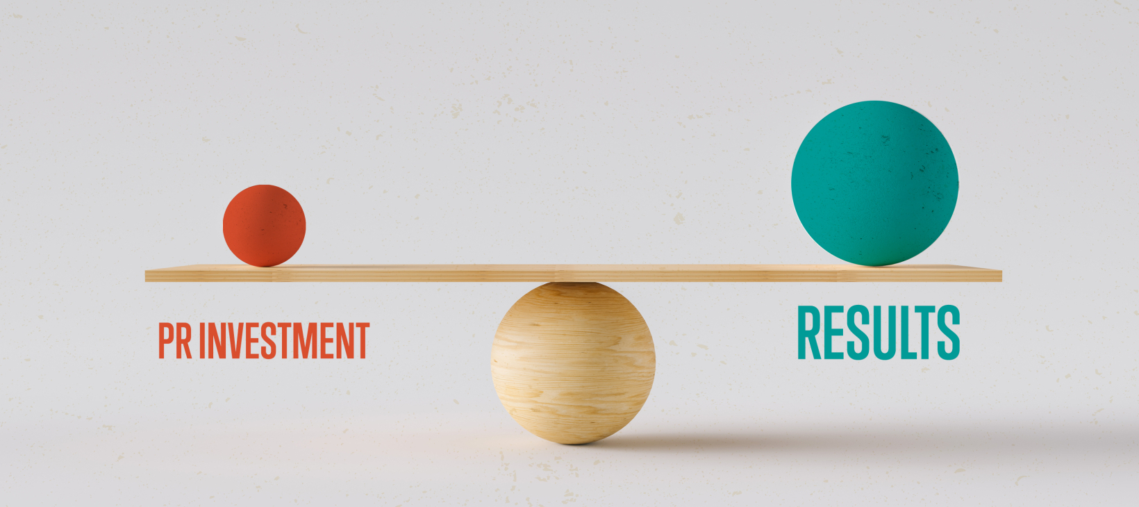 Plank of wood balanced between two words- PR measurement and results