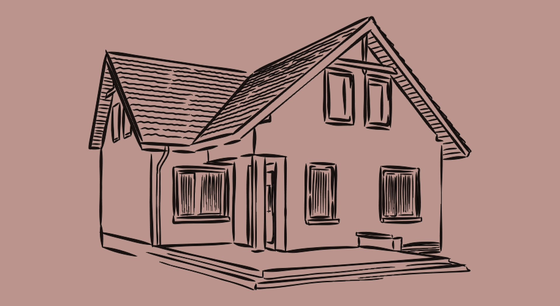 A row of new build houses