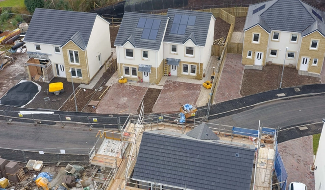 Housing development in progress